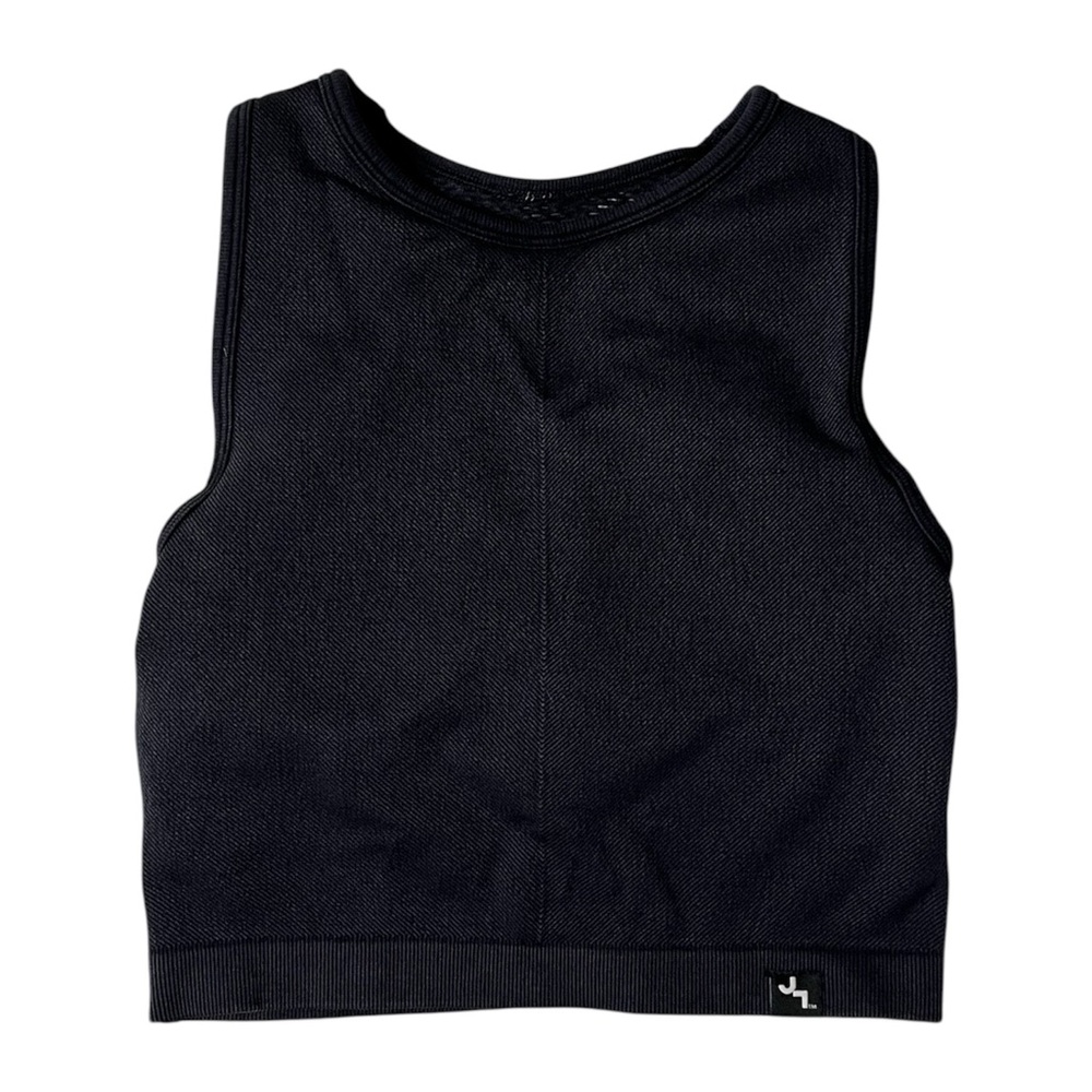 Black Sleeveless Crop Top